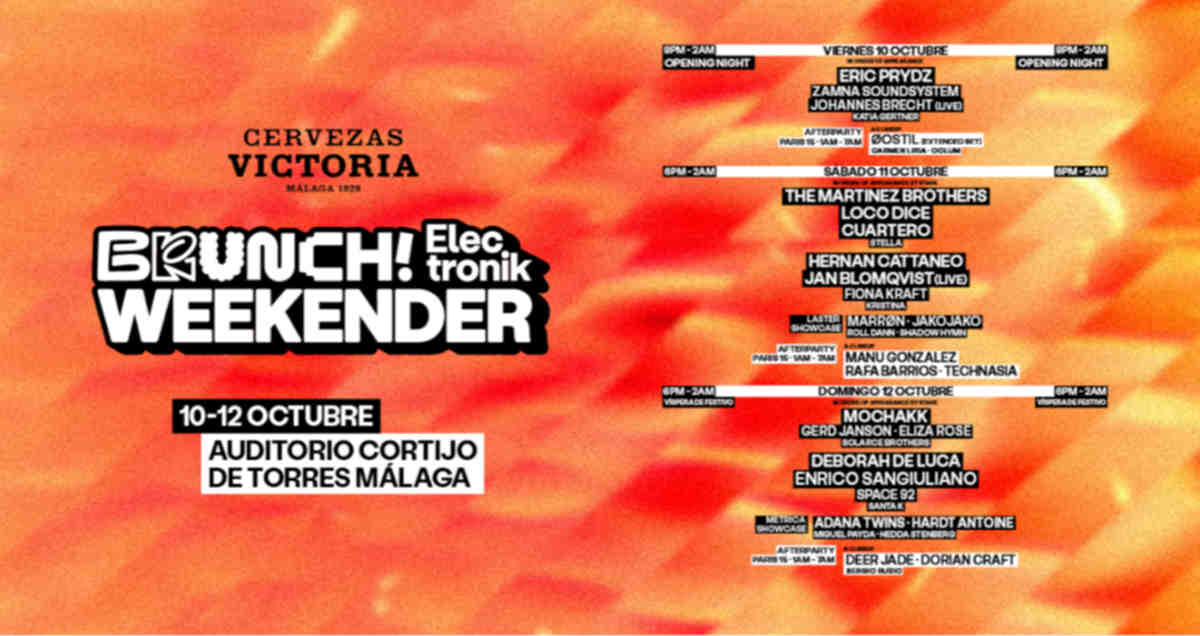 brunch electronik malaga octubre 2025