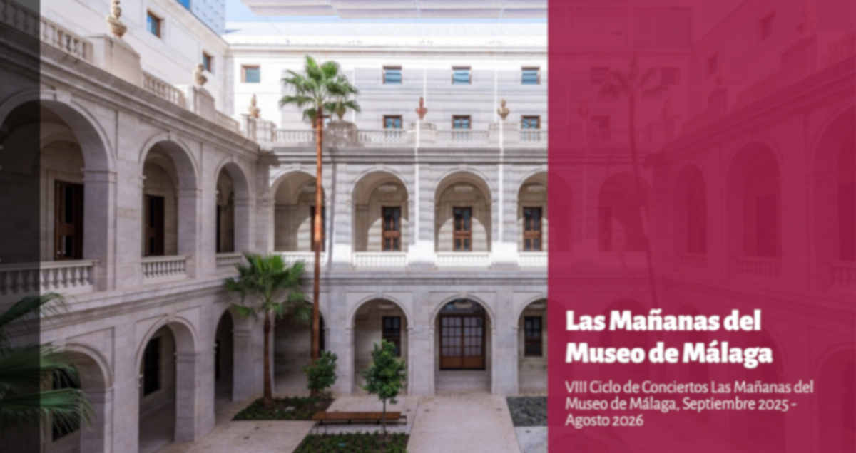 Programa de Conciertos de cámara en el Museo de Málaga organizados por la Orquesta Filarmónica