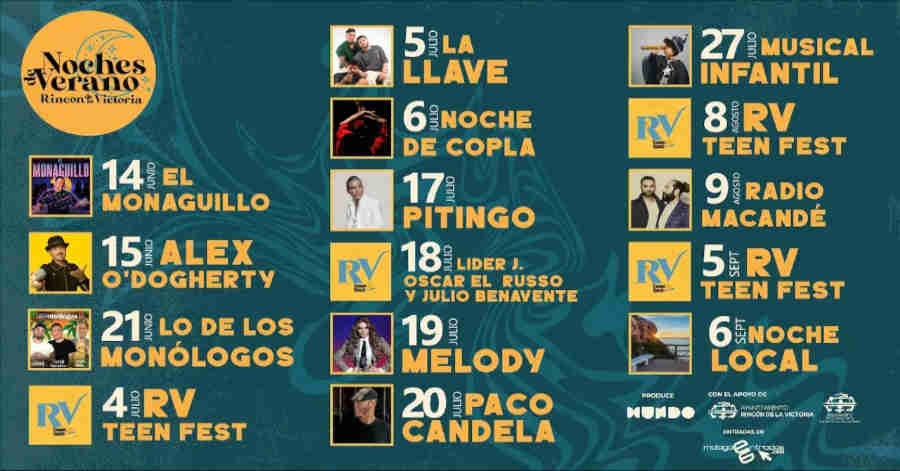 programa noches verano rincon vistoria 2025