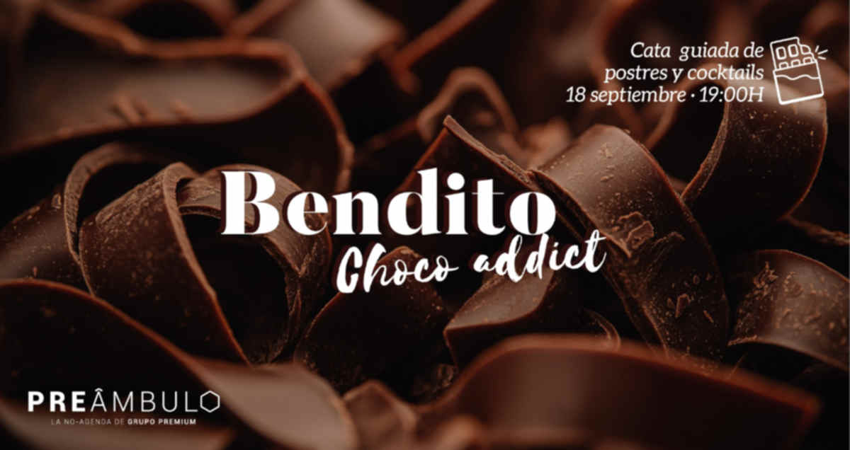Menu chocolate restaurante bendito septiembre 2025