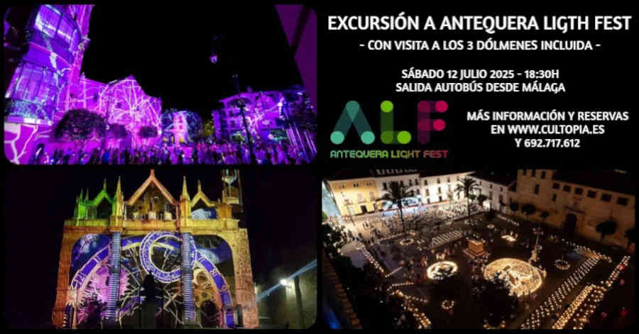 excursión antequera light fest cultopia 2025
