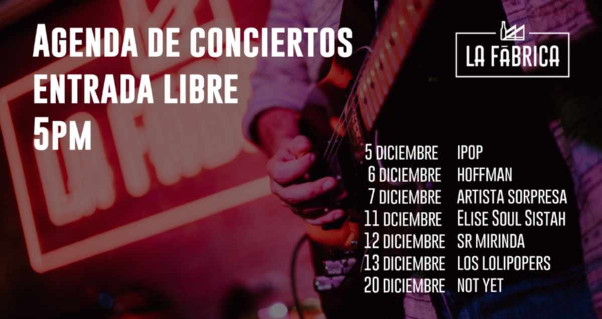 CONCIERTOS FABRICA CRUZCAMPO MALAGA DICIEMBRE 2025