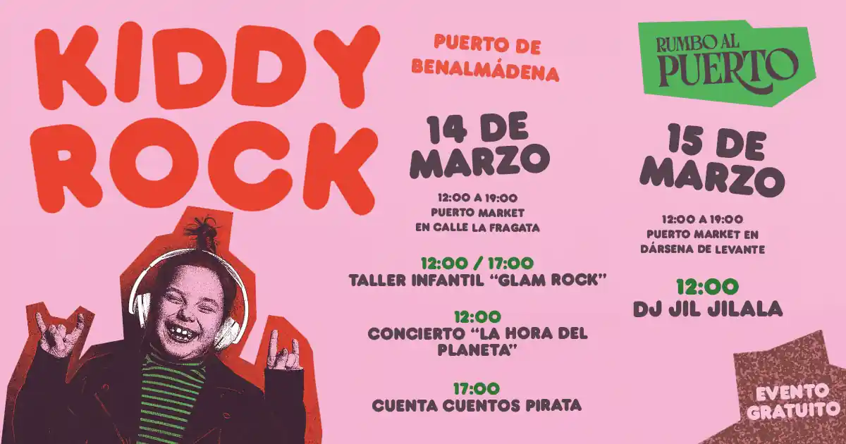kiddy rock puerto marina marzo 2026