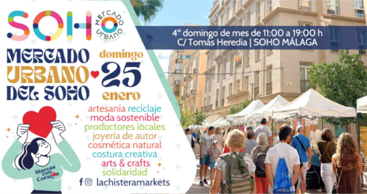 fecha del mercado urbano del soho Málaga enero 2026