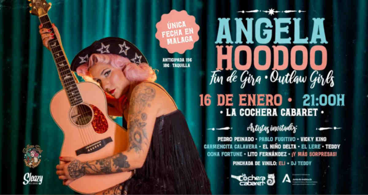 angela hoodoo concierto malaga cochera cabaret 2026