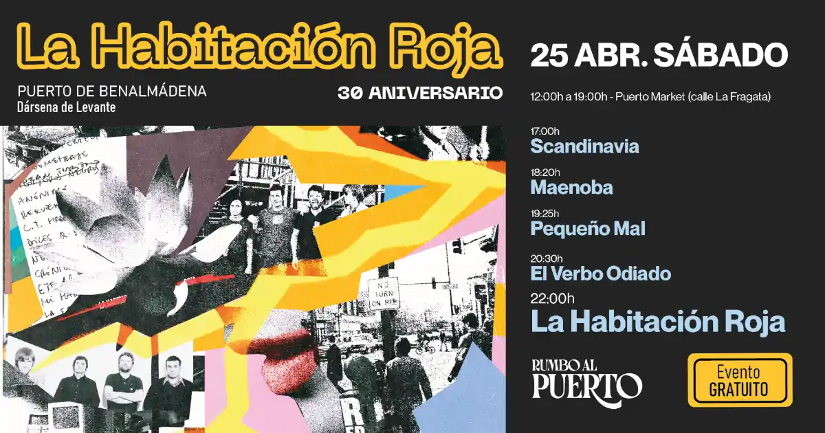 CONCIERTO LA HABITACION ROJA PUERTO BENALMADENA 2026