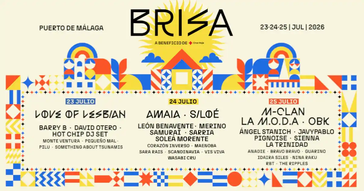 programa actualizado festival brisa 2026 en Málaga programa actualizado festival brisa 2026 en Málaga