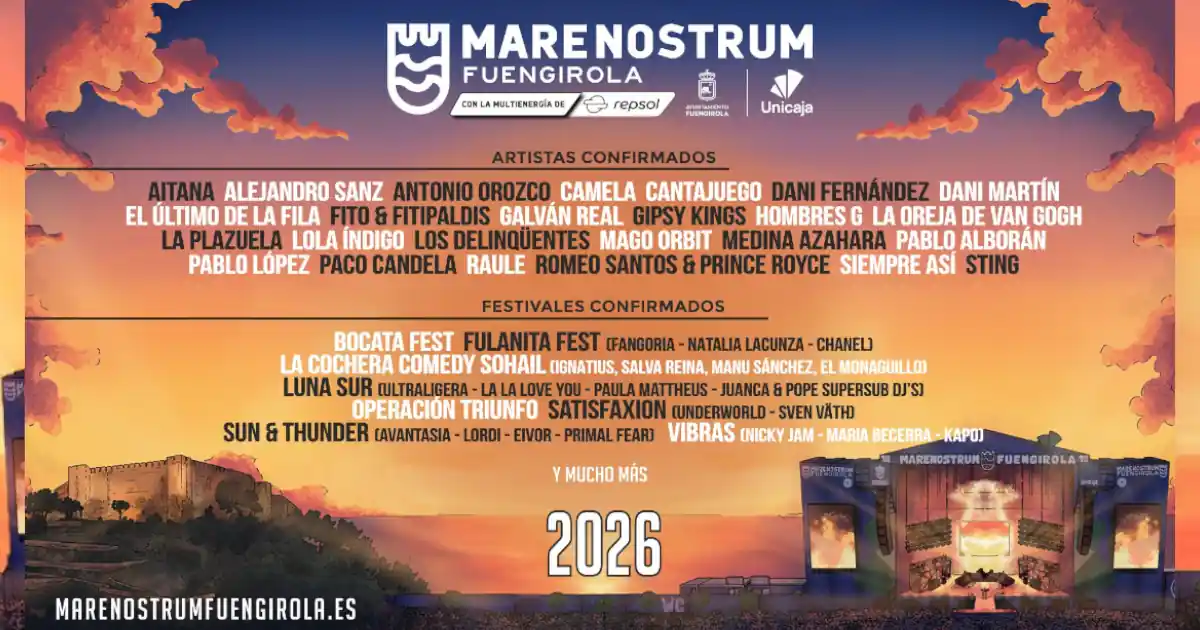 programa entradas marenostrum fuengirola 2026 programa entradas marenostrum fuengirola 2026