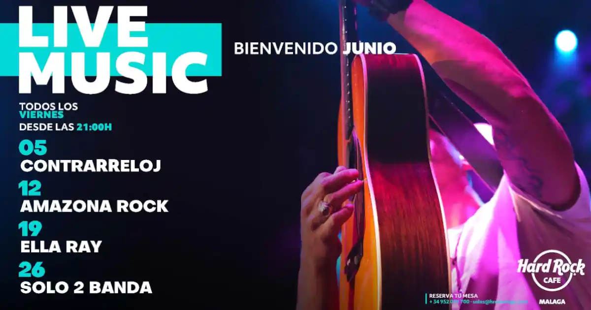 programa musica en vivo hrc junio 2026