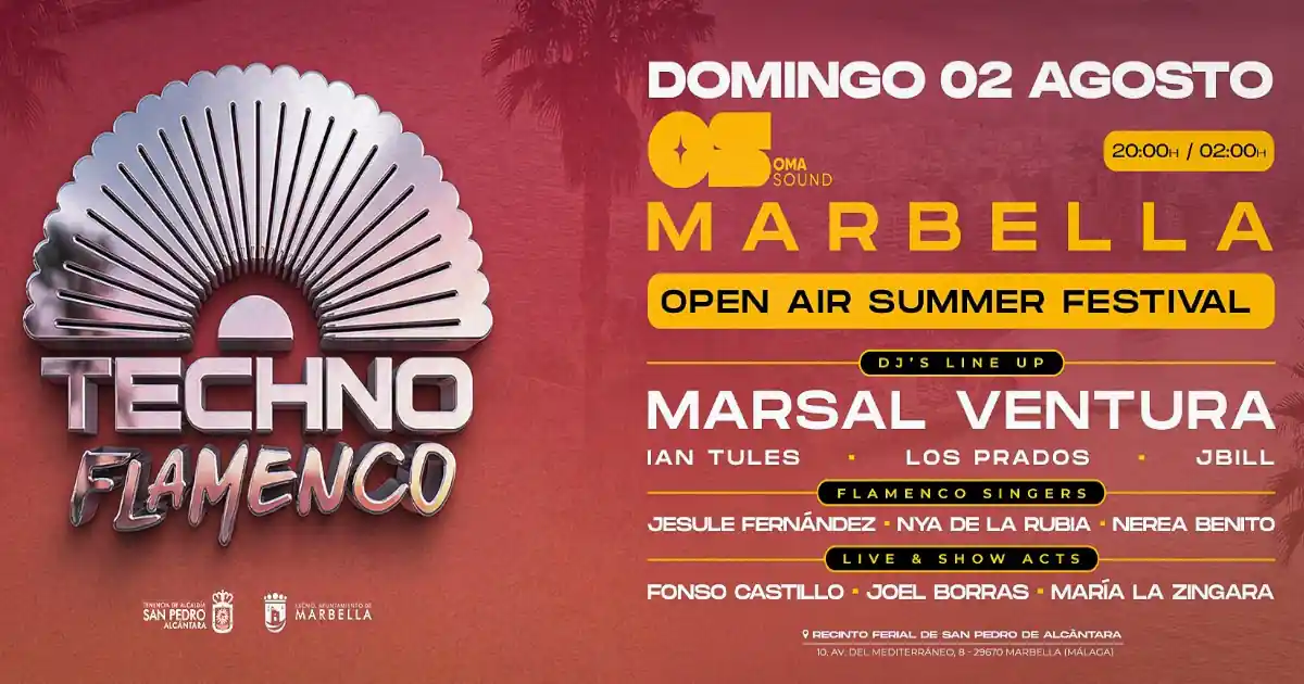 programa entradas techno flamenco festival marbella 2026