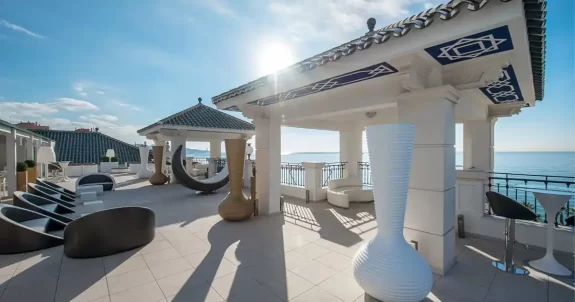 terraza del Gran Hotel Miramar Málaga Rooftop