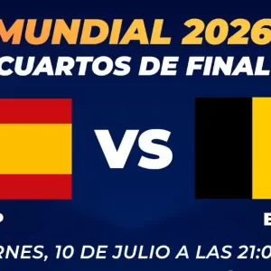 donde ver los cuartos de final futbol españa belgica